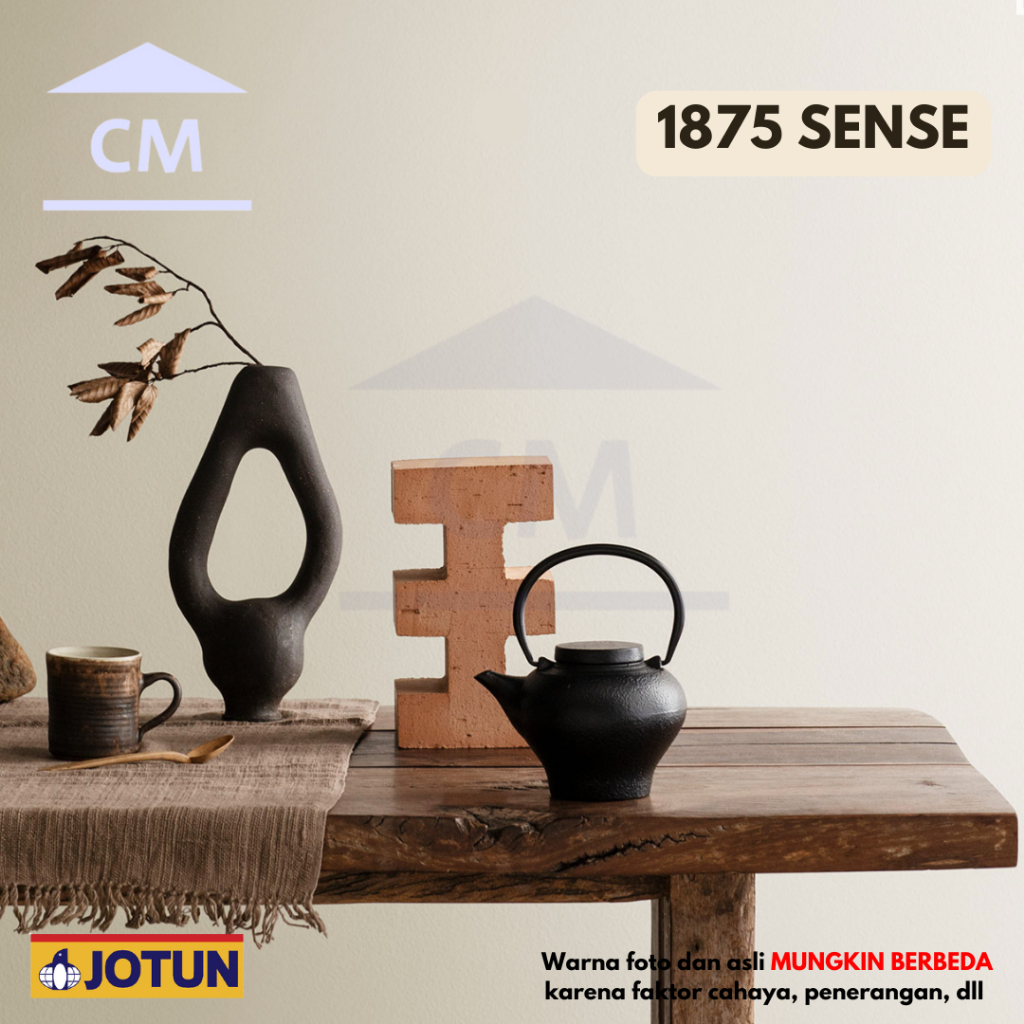 JOTUN 1875 Sense (KEMASAN GALON) - Cream Beige JOTUN || Cat Tembok Exterior dan Interior (Klik untuk