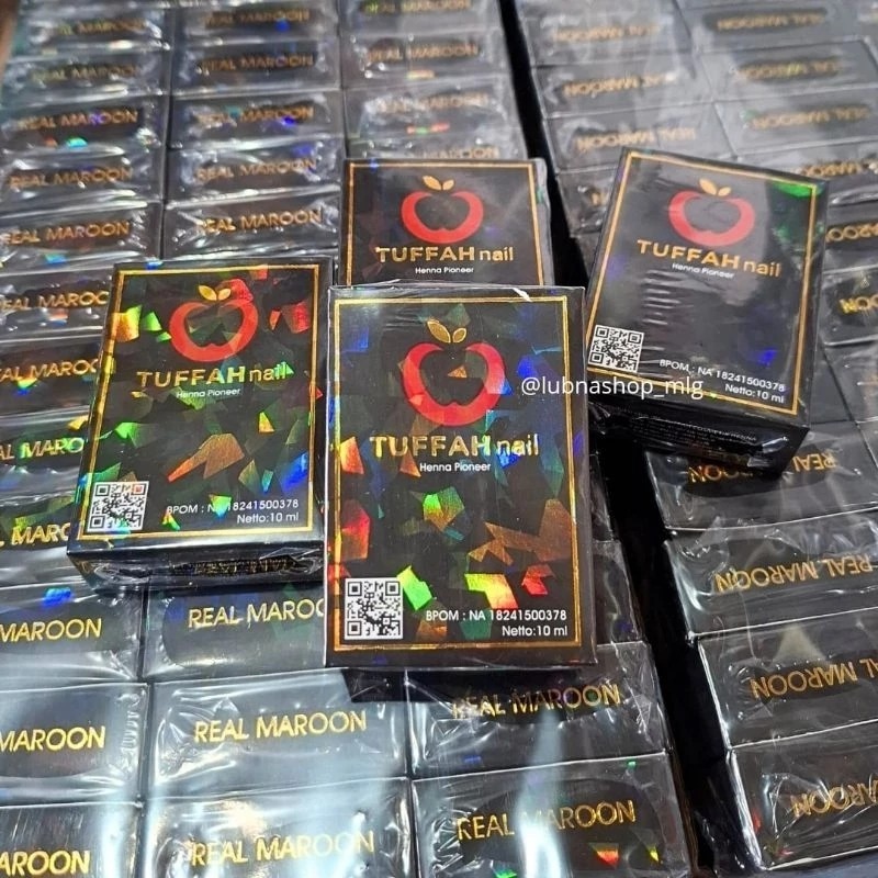 TUFFAH BPOM MARRON NAIL HENNA KUTEK MUSLIM HENNA PIONNER MAROON