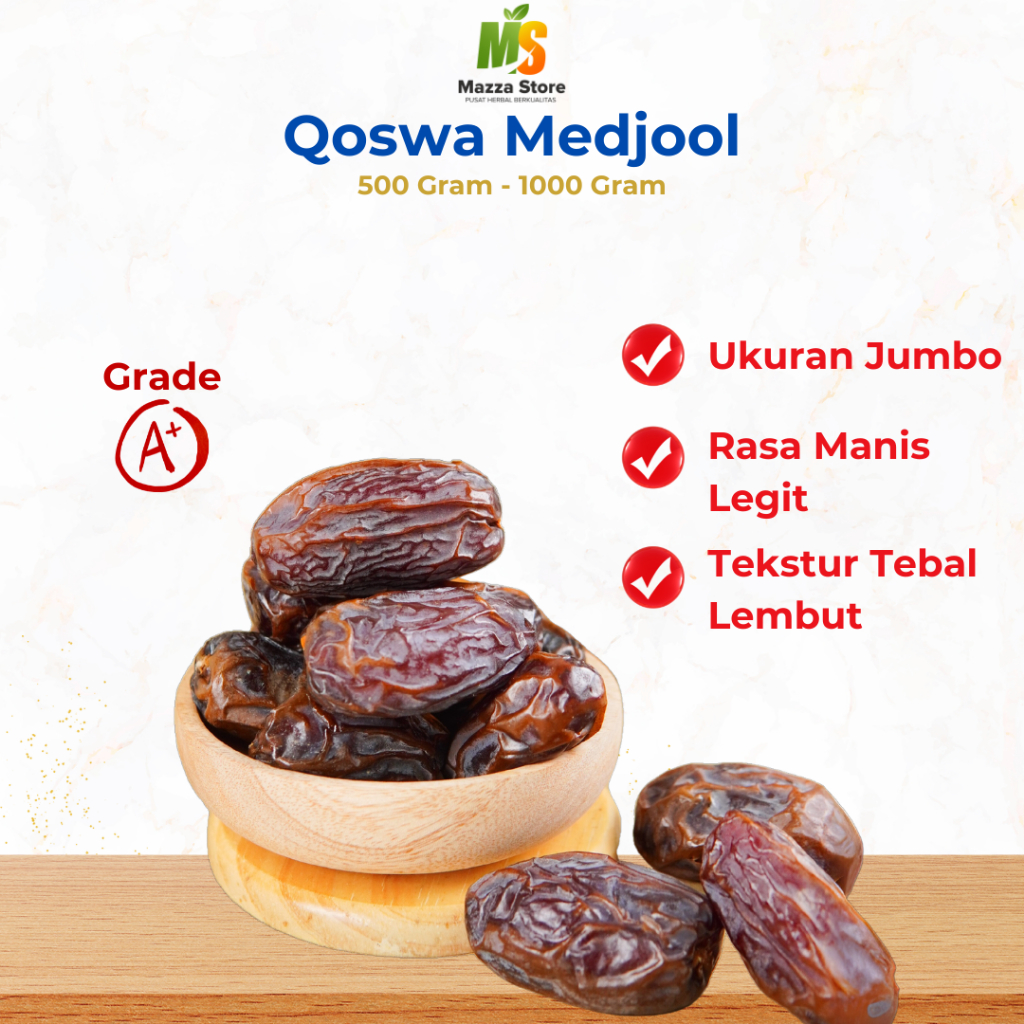 

Qoswa - Kurma Medjool 1Kg Al Madinah Premium Original Palestina