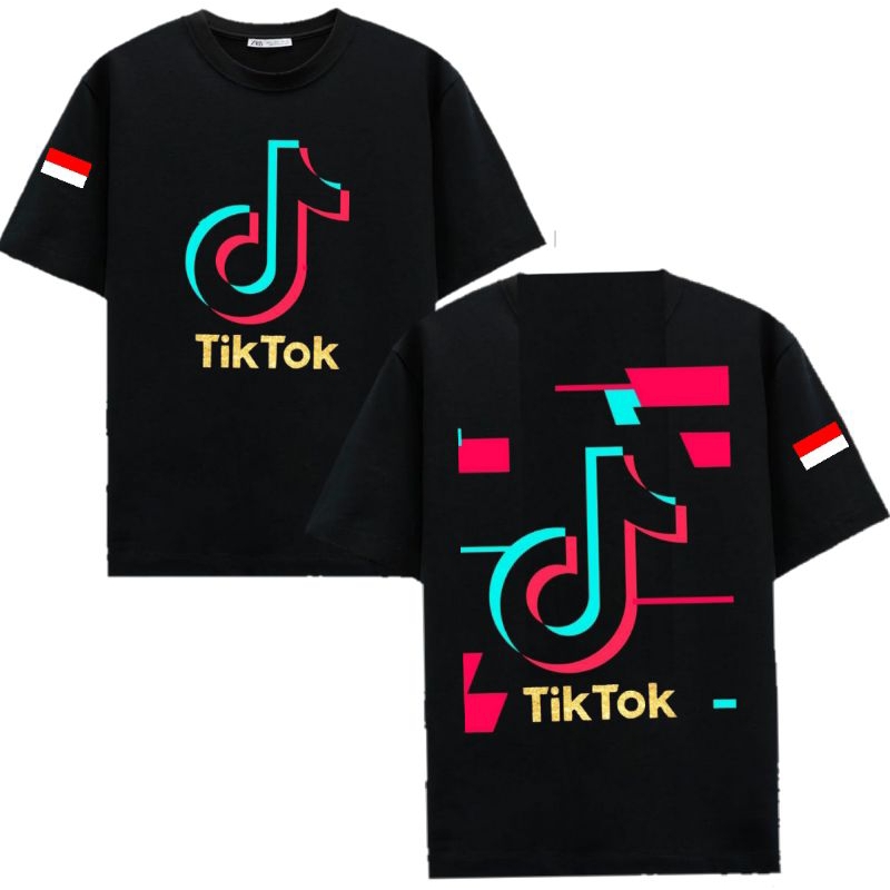 Baju Kaos Custom TIK TOK Bebas Request Logo dan Bisa Desain sendiri, MONGGO YANG BELUM