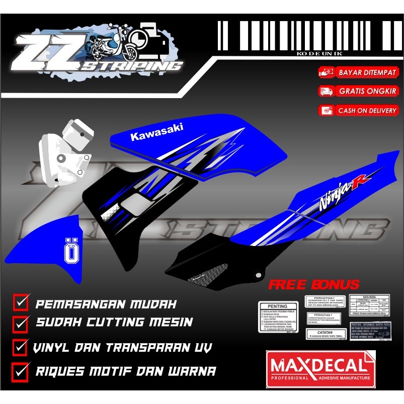 STRIPING MOTOR KAWASAKI NINJA 150 KISS (BISA REQUEST)
