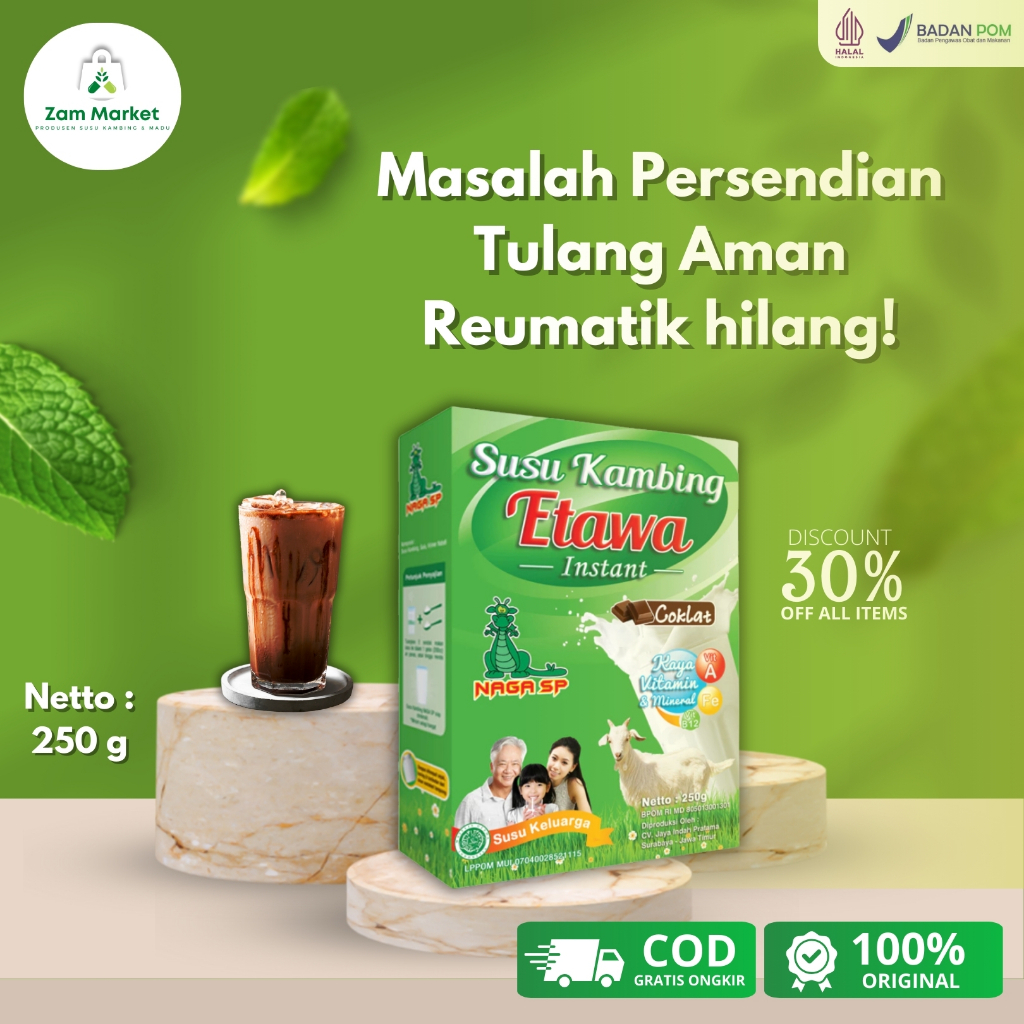 

Susu Kambing Etawa Rasa Cokelat Original Naga Sp Untuk Terapi Tulang Sendi - Zam Market