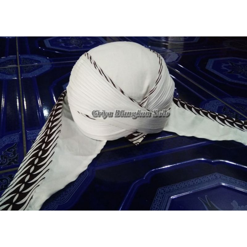 Blangkon Sunan Sliwir Jogja Samurrai Putih