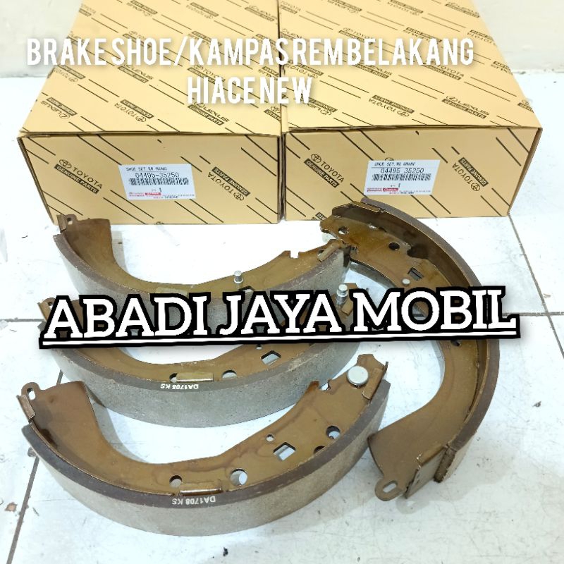 BRAKE SHOE HIACE NEW KAMPAS REM BELAKANG HIACE NEW