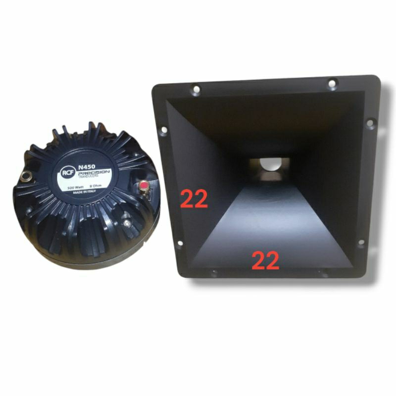 Tweeter RCF N450 Plus Corong PVC Ukuran 22x22 CM