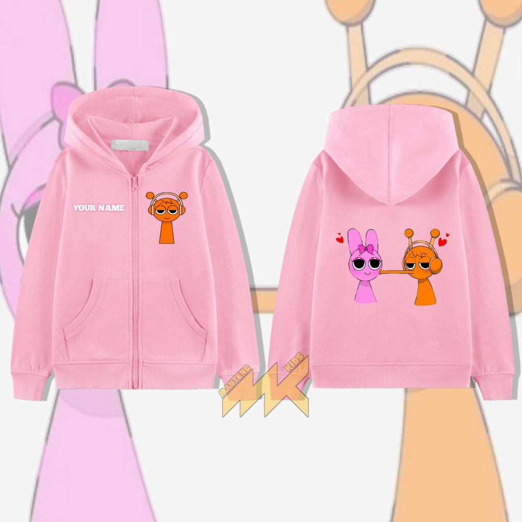 JAKET ZIPPER ANAK-ANAK SPRUNKI / Jaket Reasleting Anak laki-laki perempuan gratis nama