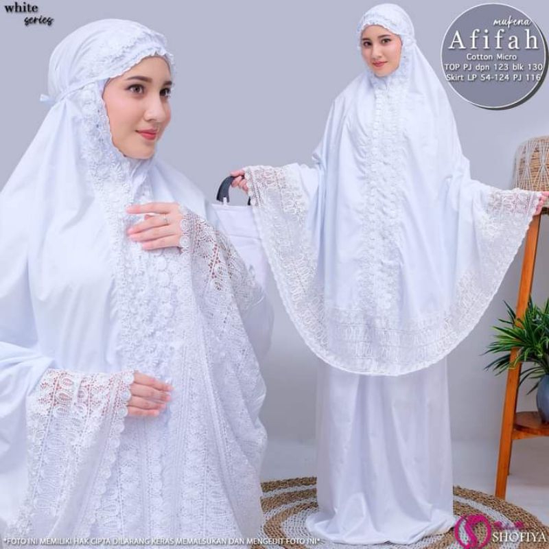 MUKENA HAWA, MUKENA HANIFA, MUKENA AFIFAH, MUKENA AULIA, MUKENA KHANZA, MUKENA NAJWA, MUKENA SALWA, 