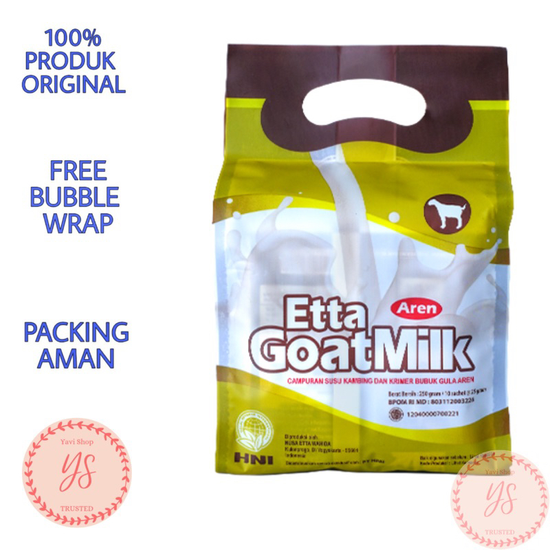

Etta Goat Milk Gula Aren Susu Kambing HNI HPAI alami original