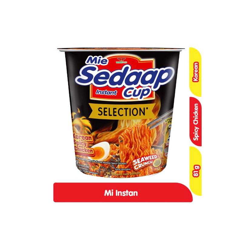 

Sedaap Mie Ayam Pedas Korea Instan 81G