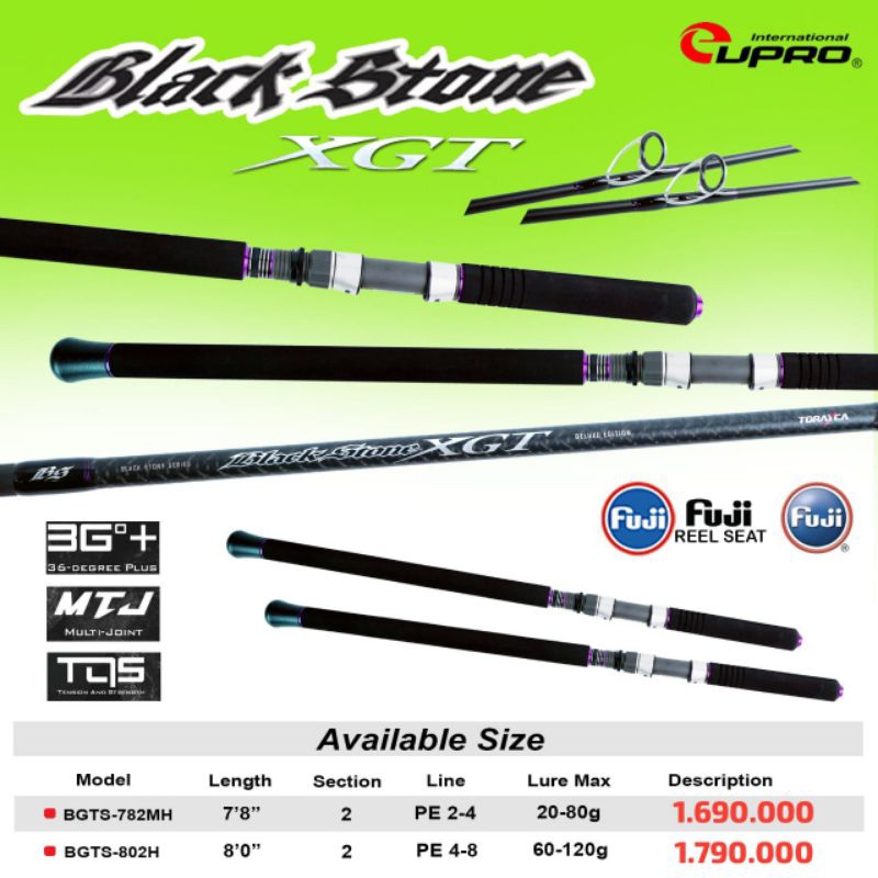 JORAN POPPING EUPRO BLACKSTONE XGT 782MH 802H | JORAN POPPING | JORAN SPINNING | JORAN PANCING | JOR