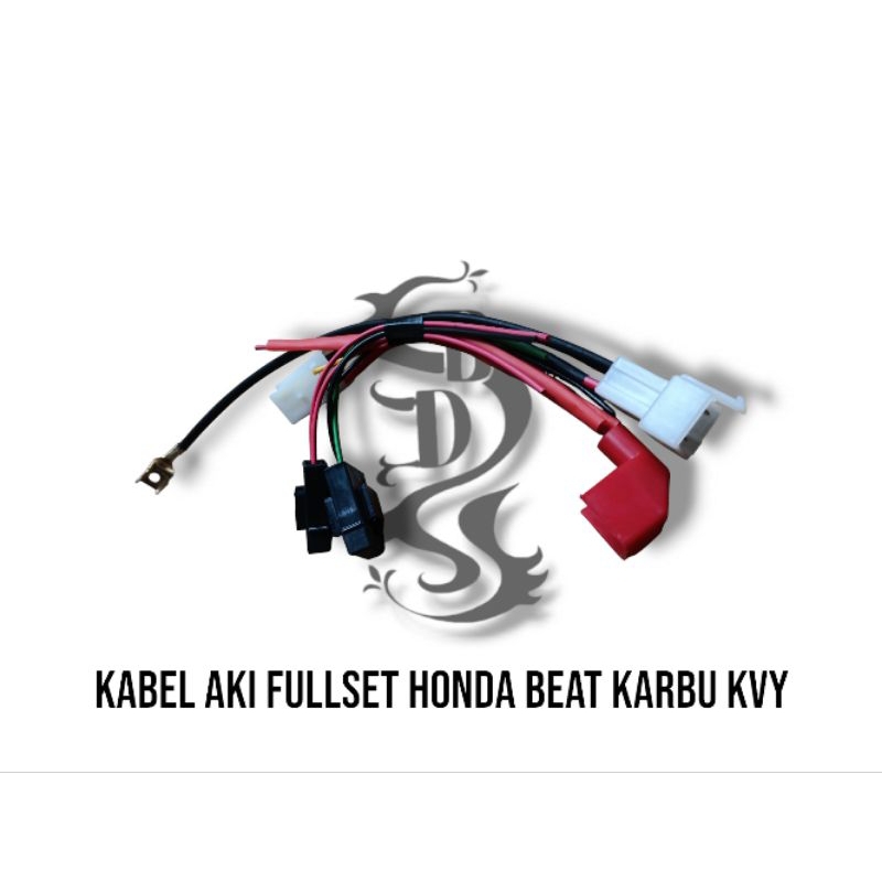 Kabel Aki Accu Beat Karbu Kvy Fullset Soket Bendik Stater Plus Rumah Sikring