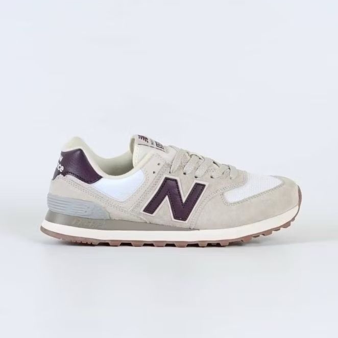Sneakers New Balance 574RCF Moonbeam Burgundy Sepatu Dewasa Pria Wanita Unisex