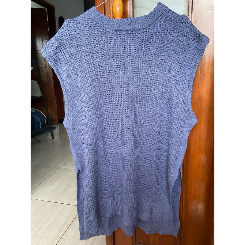 vest rajut chocol raffine preloved