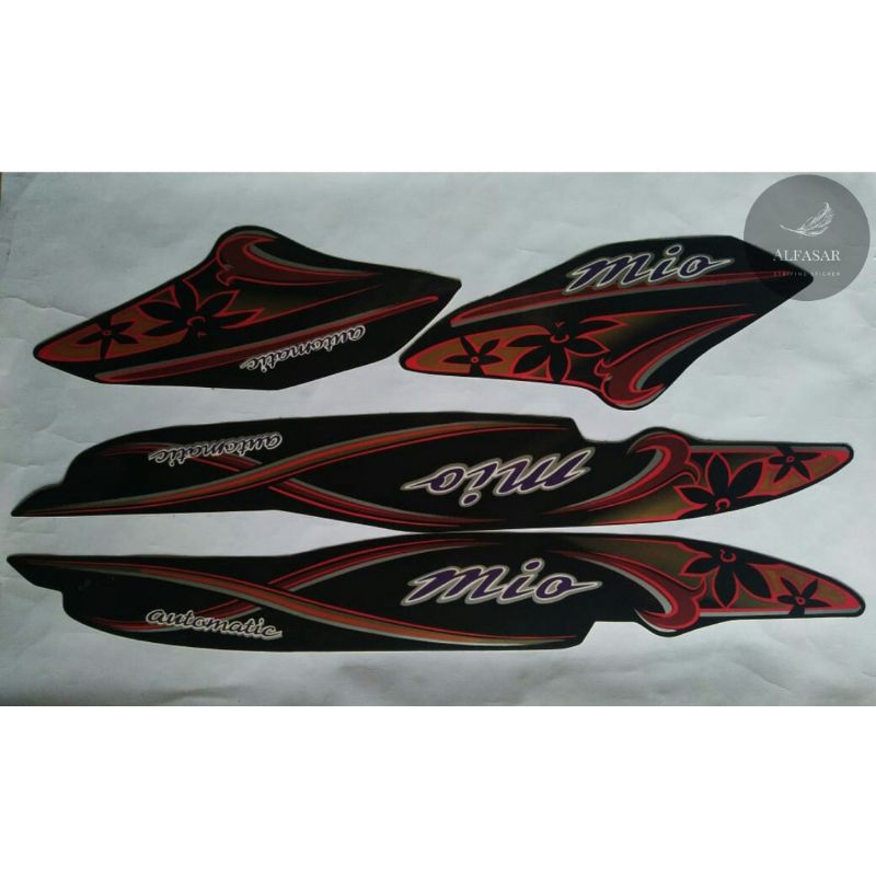 STICKER Striping YAMAHA MIO SPORTY 2004/05 Hitam