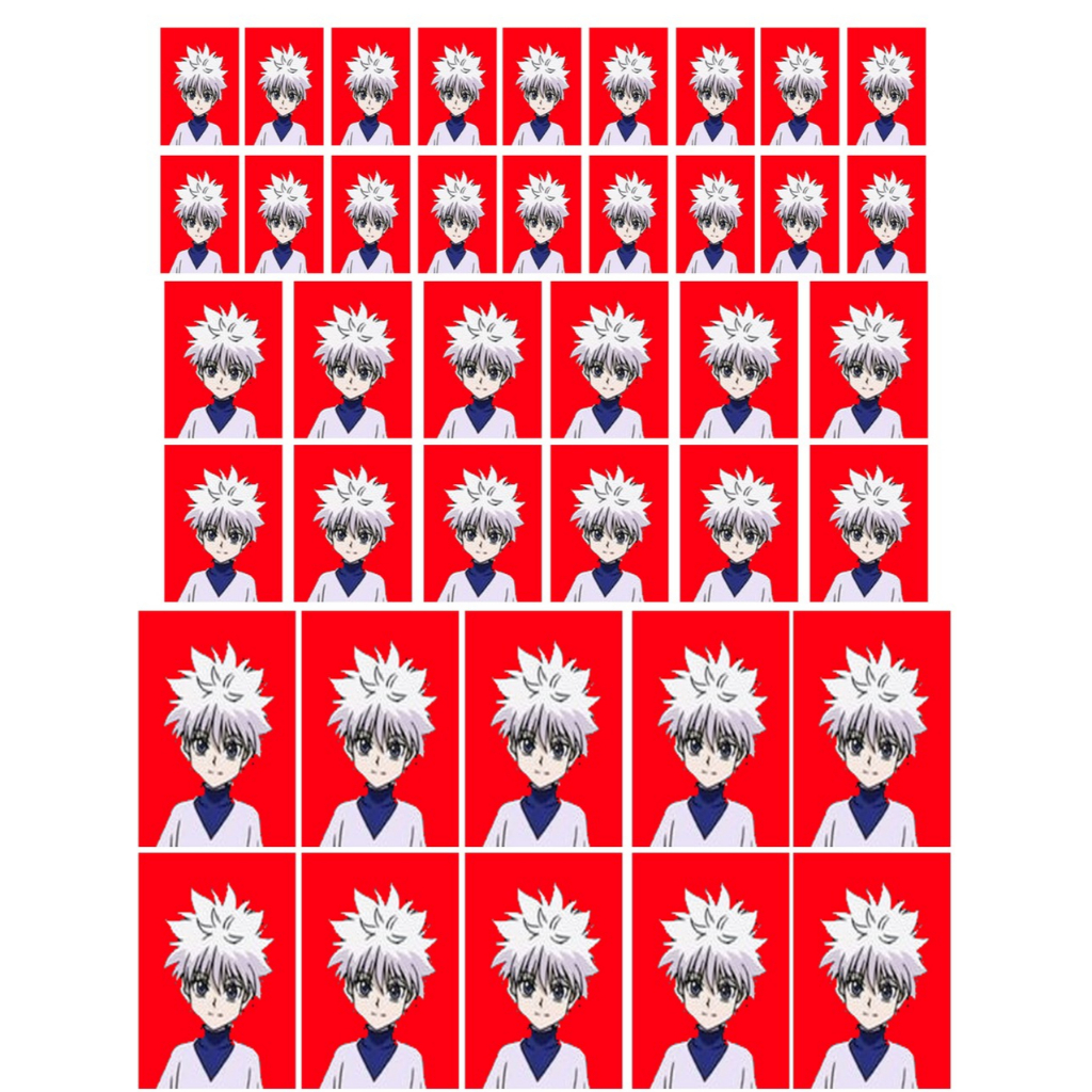 Cetak Pas Foto 2x3 3x4 4x6 Gratis edit background merah, biru dll