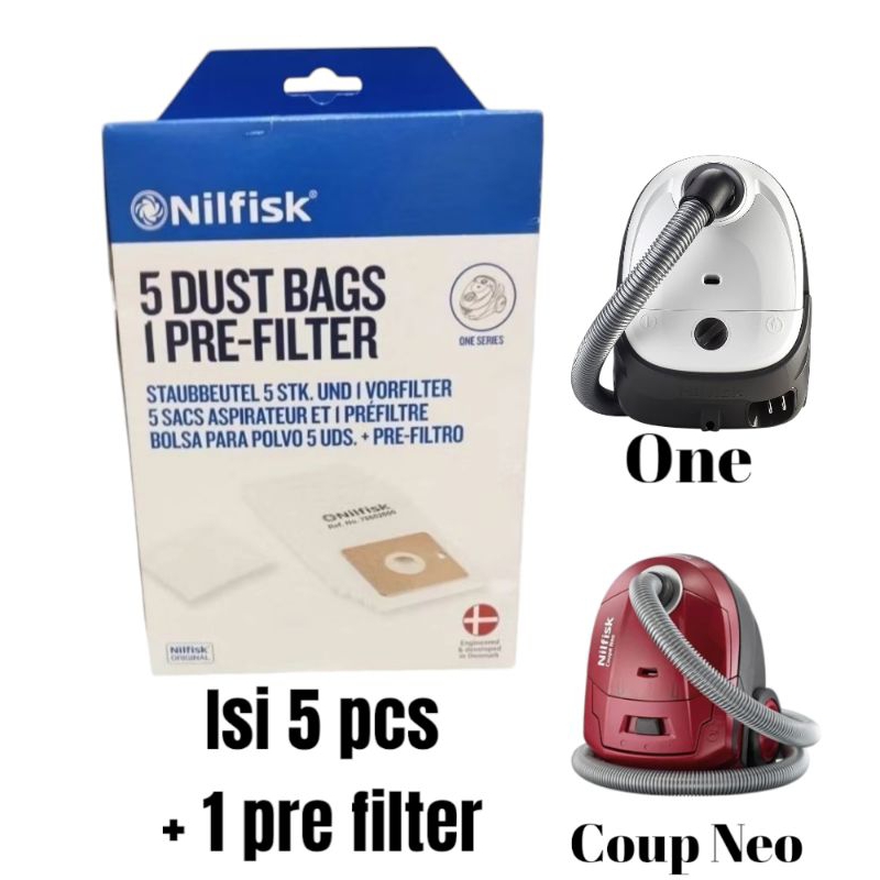 Kantung debu vacuum nilfisk / penyaring debu vacuum nilfisk / Kantong debu nilfisk one Coup neo