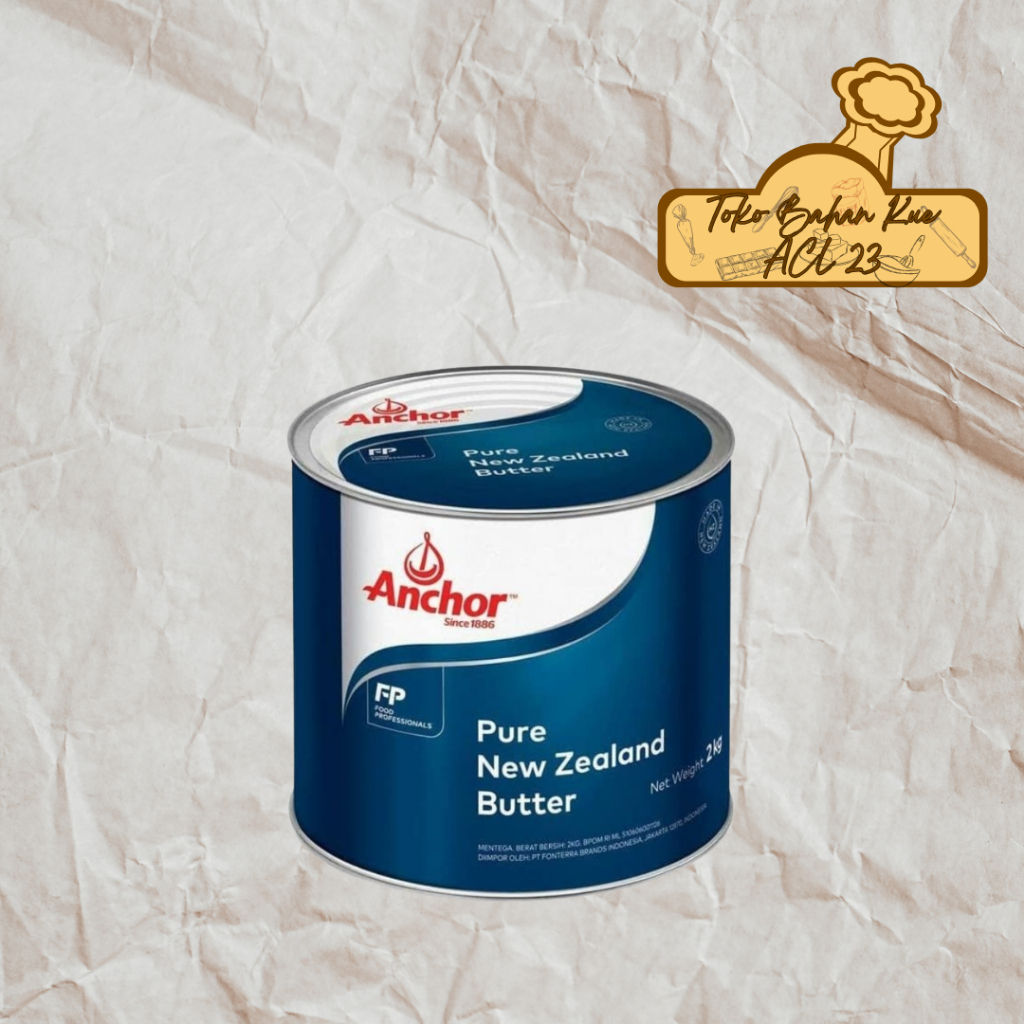 

Anchor Butter/Pure NewZealand Salted Butter/Mentega Asin New Zealand/Anchor Salted Butter 2 Kg