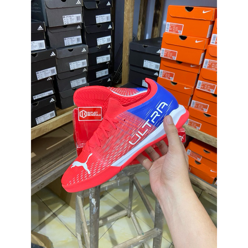 Sepatu Futsal Puma Ultra 3.3 IT - Sunblaze Red Original BNIB
