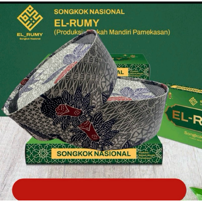 Songkok Nasional Batik Tulis Motif Sekar kagat El_ Rumy Madura