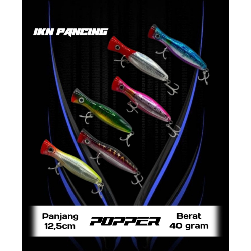 Minnow Popper 40g 125F umpan mancing GT Killer popping