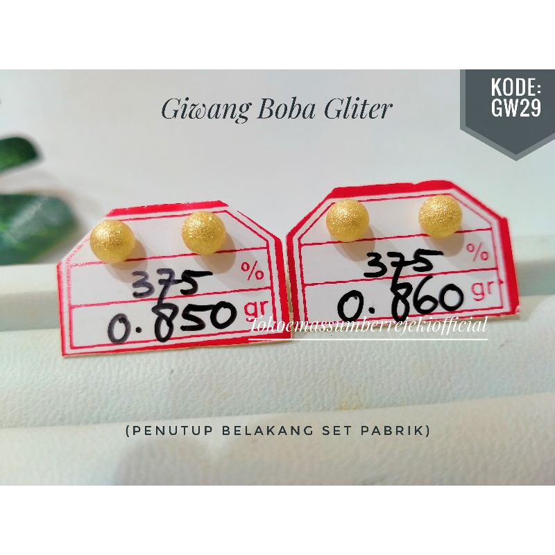 x6 Giwang/giwang boba gliter/giwang model baru 375/giwang boba 8k/giwang model simple 375/giwang 8k/