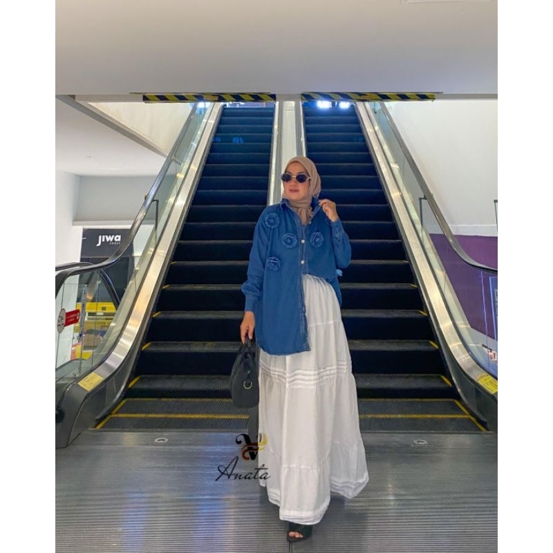 Set Kemeja Rok Katun Anata Irwinov
