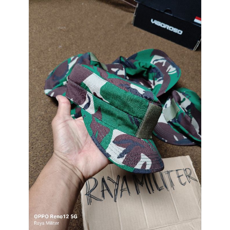 topi pet PDL jatah TNI. asli Jatah pembagian TNI AD