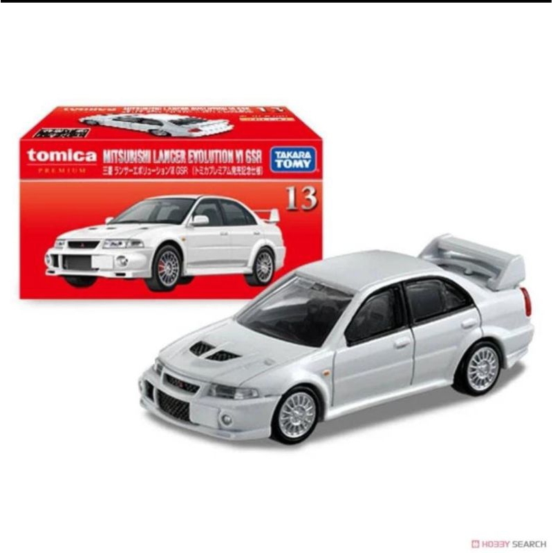 Diecast 1:61 Tomica Premium No.13 Mitsubishi Evo VI GSR Silver