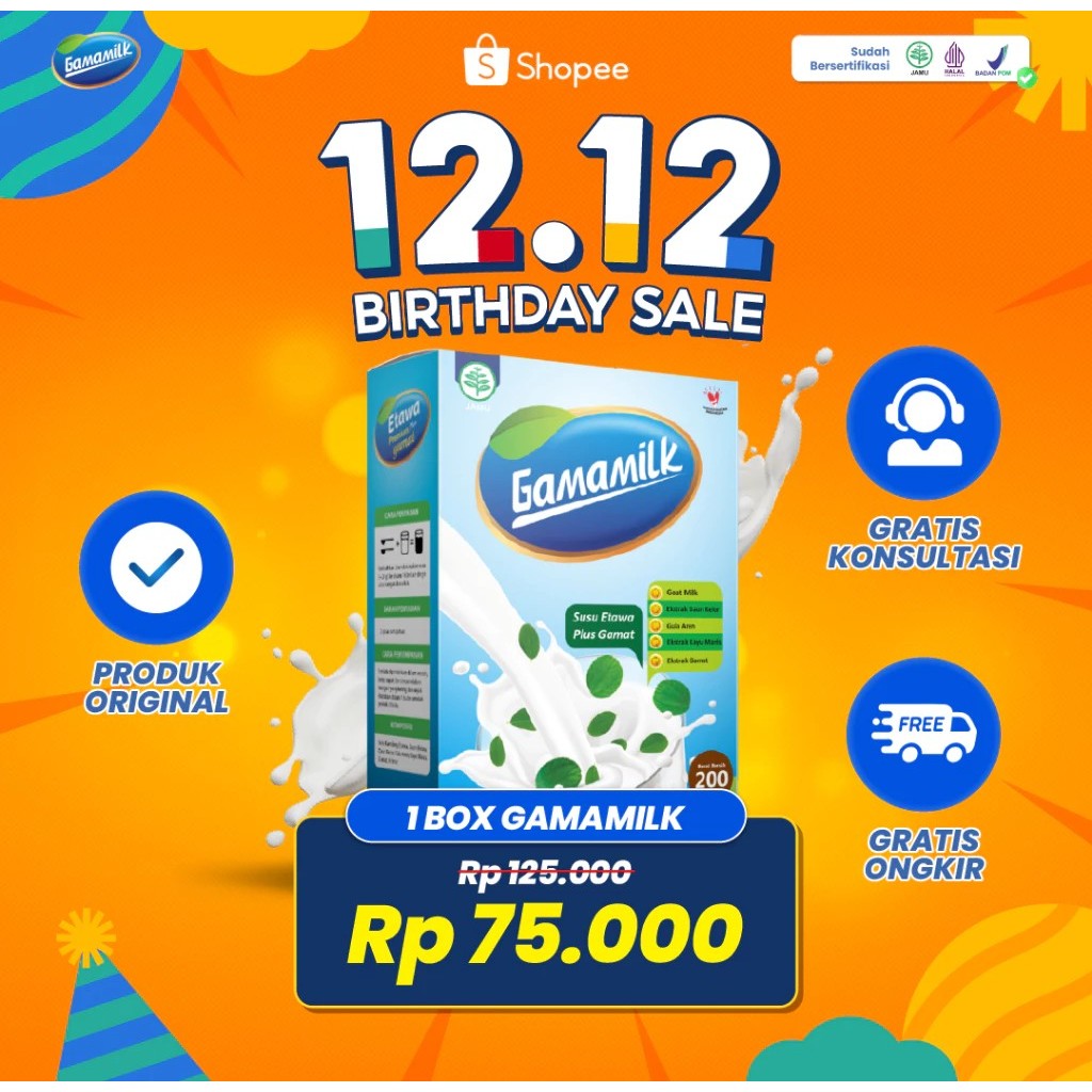 

GAMAMILK Susu Etawa - Plus Ekstra Gamat Dan Ekstrak Daun Kelor