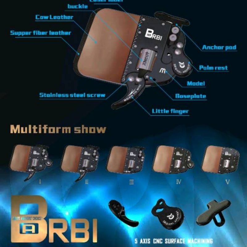 DECUT BARBI Finger Tab for BAREBOW - BAREBOW Fingertab - Olahraga Panahan