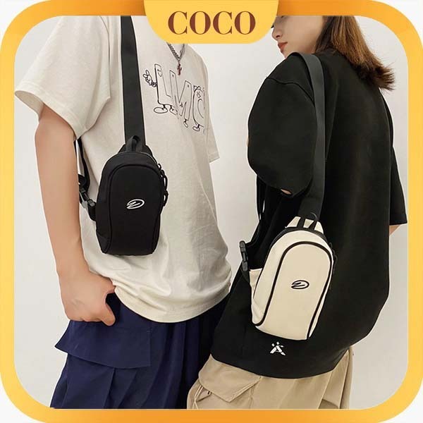 Tas Pinggang  Tas Hp Tas Pria Wanita Selempang Olahrag Nylon Dada Tas Dompet Koin Ponsel Tahan Air O