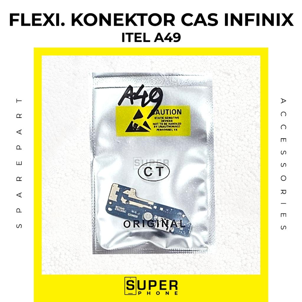 Flexibel Konektor Charger INFINIX ITEL A49 Con T/C Fleksibel Flexible Cas Connector Travel Charge TC