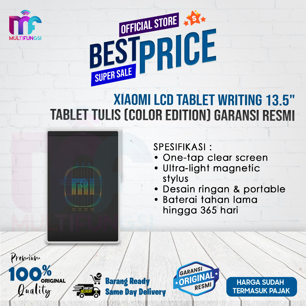 XiaomI LCD Tablet Writing 13.5" / Tablet Tulis (Color Edition) Garansi Resmi