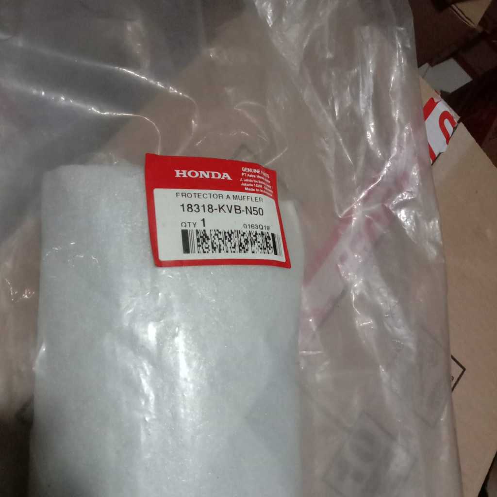 TUTUP KNALPOT VARIO 110 KARBU / 18318-KVB-N50 ORIGINAL AHM