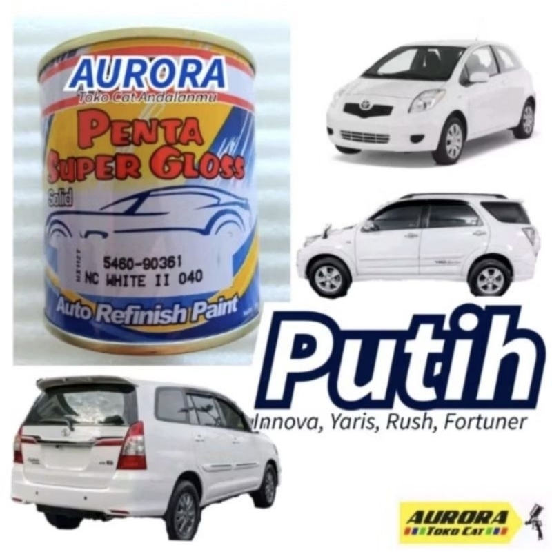Cat Penta White ll 040 putih toyota rush solid