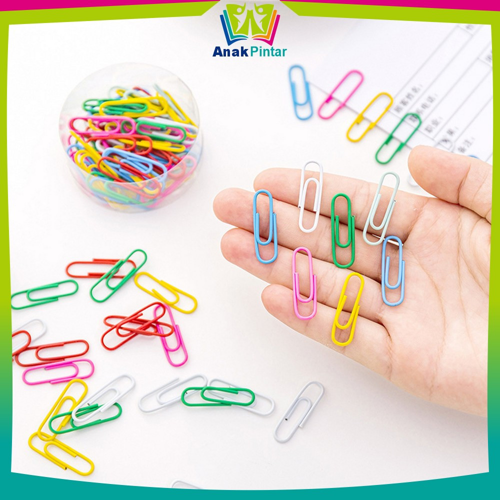 

Paper Clip Kertas Warna Macaron Isi 80pcs Clip Pack Jepitan Kertas Warna Metalic / Klip Penjepit Kertas Aesthetic Serbaguna Anak Pintar A109