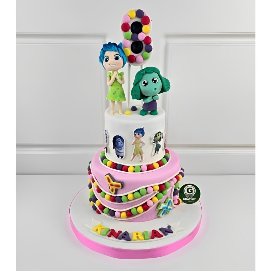 

INSIDE OUT CAKE UK 15+10CM / CAKE ULANG TAHUN