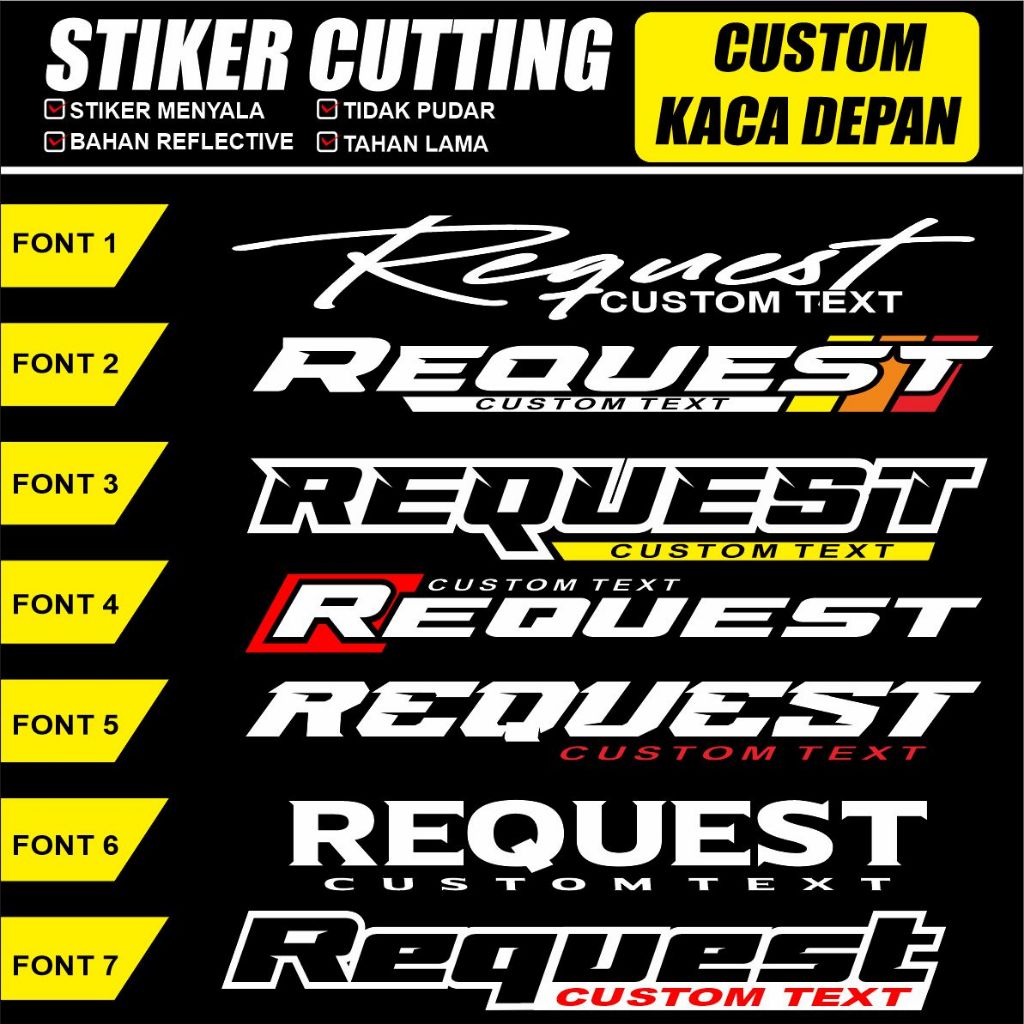 Stiker Nama Kaca Mobil Depan,Stiker Custom Nama Stiker Kaca Depan Berkualitas Dan Terlaris