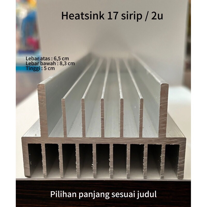 HEATSINK 2U 17 SIRIP 35 CM | PENDINGIN ALUMINIUM 2U 17 SIRIP 35 CM