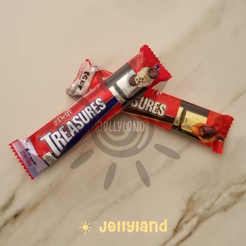 

Delfi Treasures Chocolate Coklat Golden Almond, Cookies & Cream 36g