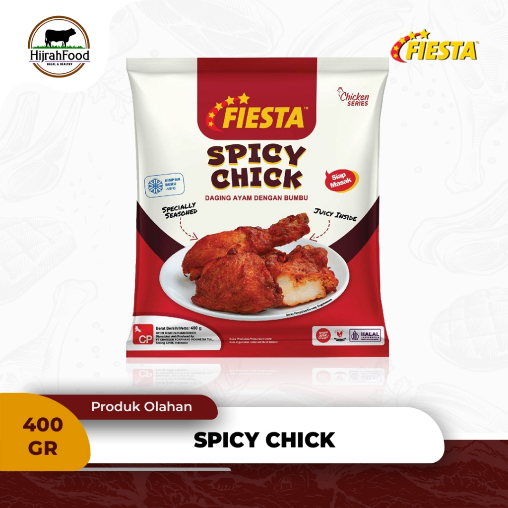 

Fiesta Spicy Chick Daging Ayam Dengan Bumbu 400 gram Siap Masak