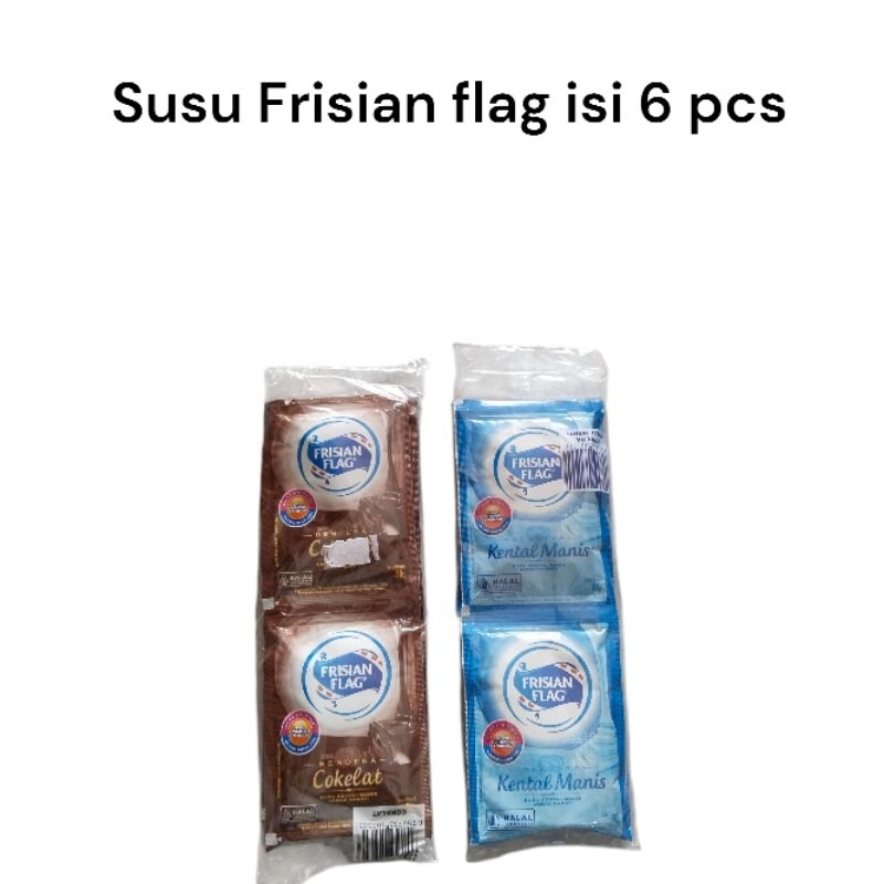 

Susu frisian flag sashet isi 6pcs @38g