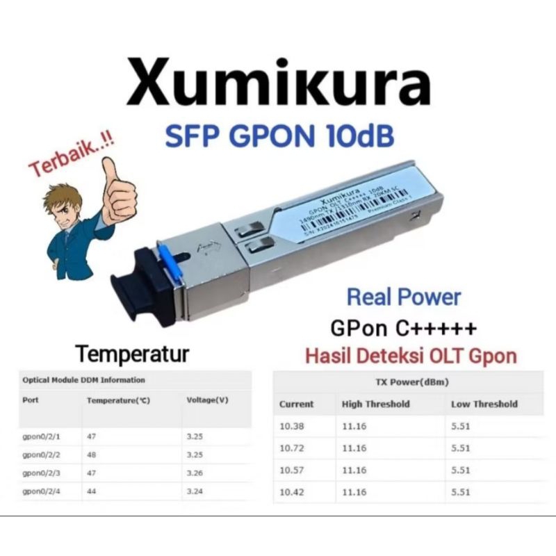 XUMIKURA SFP 10db EPON