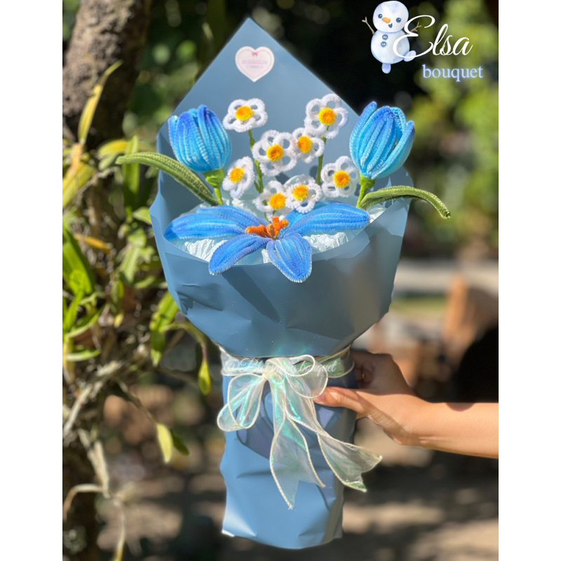 Elsa Bouquet || Bouquet Kawat Bulu
