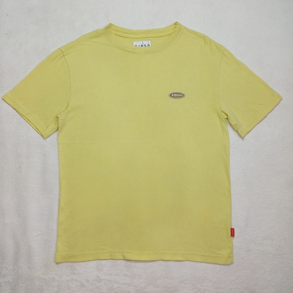 KAOS KIRSH CRIPT LOGO ORIGINAL, SIZE M (SECOND BRANDED) KUNING, PT44