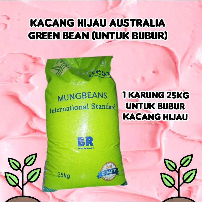 

Kacang Hijau Australia 1 Karung / Green Bean (untuk bubur)
