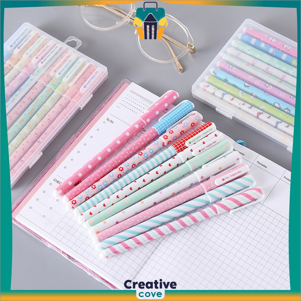 

Pena Korea Color Pen Souvenir Set Alat Tulis Sekolah dan Kantor / Pulpen Gel Set Warna Warni 10IN1 Pena Cair Motif Karakter Creative Cove A54