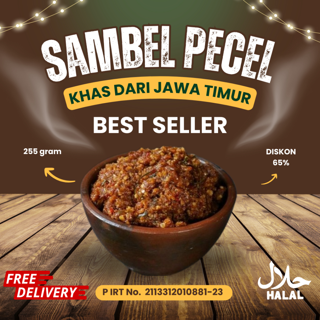 

255gr| Sambel Pecel Madiun Asli Bumbu Pecel Kediri Sambal Kacang Pawon Deso