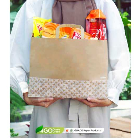 

Paper Bag Motif Tas Kertas Goodie Bag Motif Shopping Bag Brownies S M L Dus 25x20 Hampers Kado Gift