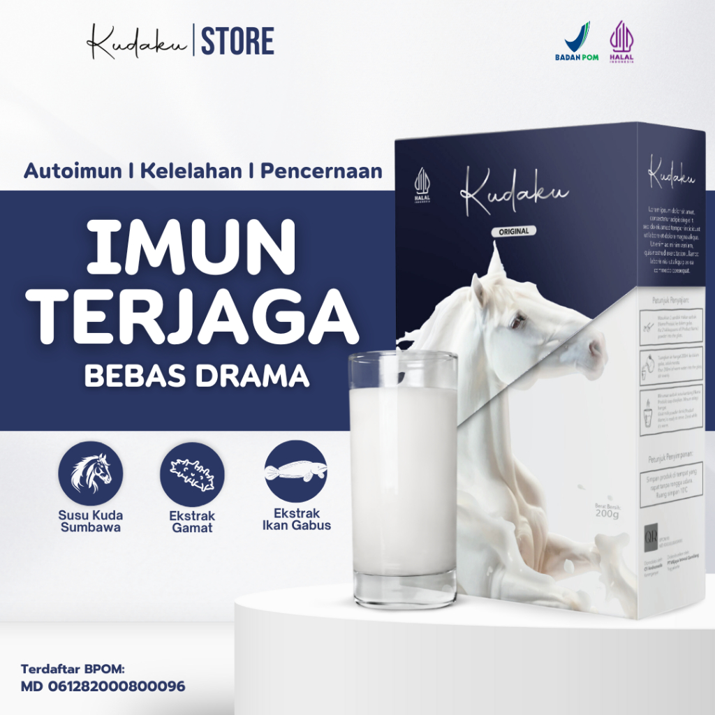 

Susu Kudaku Asli Original Membantu Menjaga Imunitas Gak Mudah Sakit - Kudaku 200g